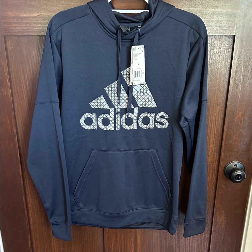 Adidas Men's Dark Blue Hoodie